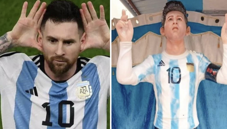 Hindistan’da Lionel Messi heykeli